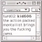 The Action Packed Mentallist Brings You the Fucking Jams